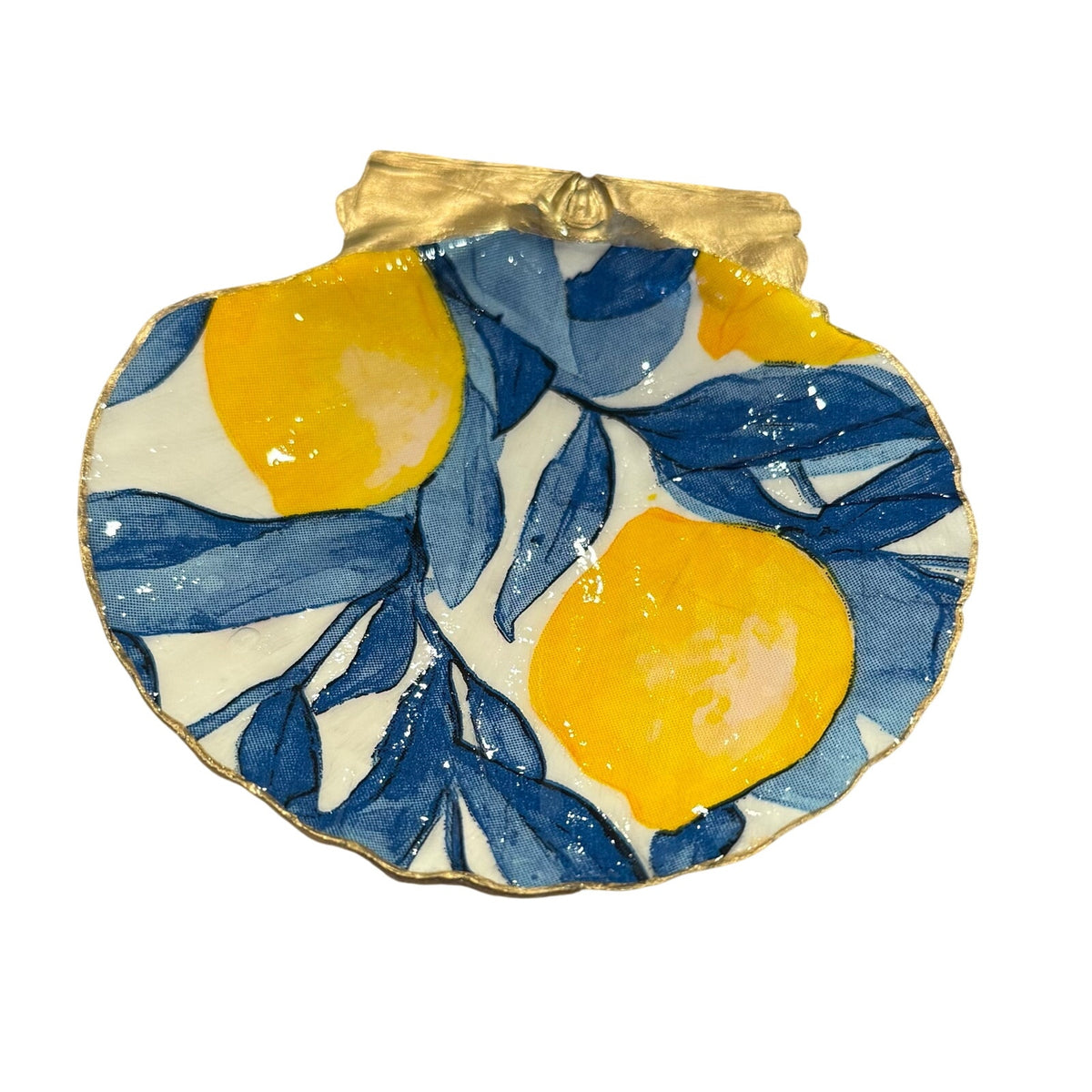 Additional view of italian lemon shell trinket dish
