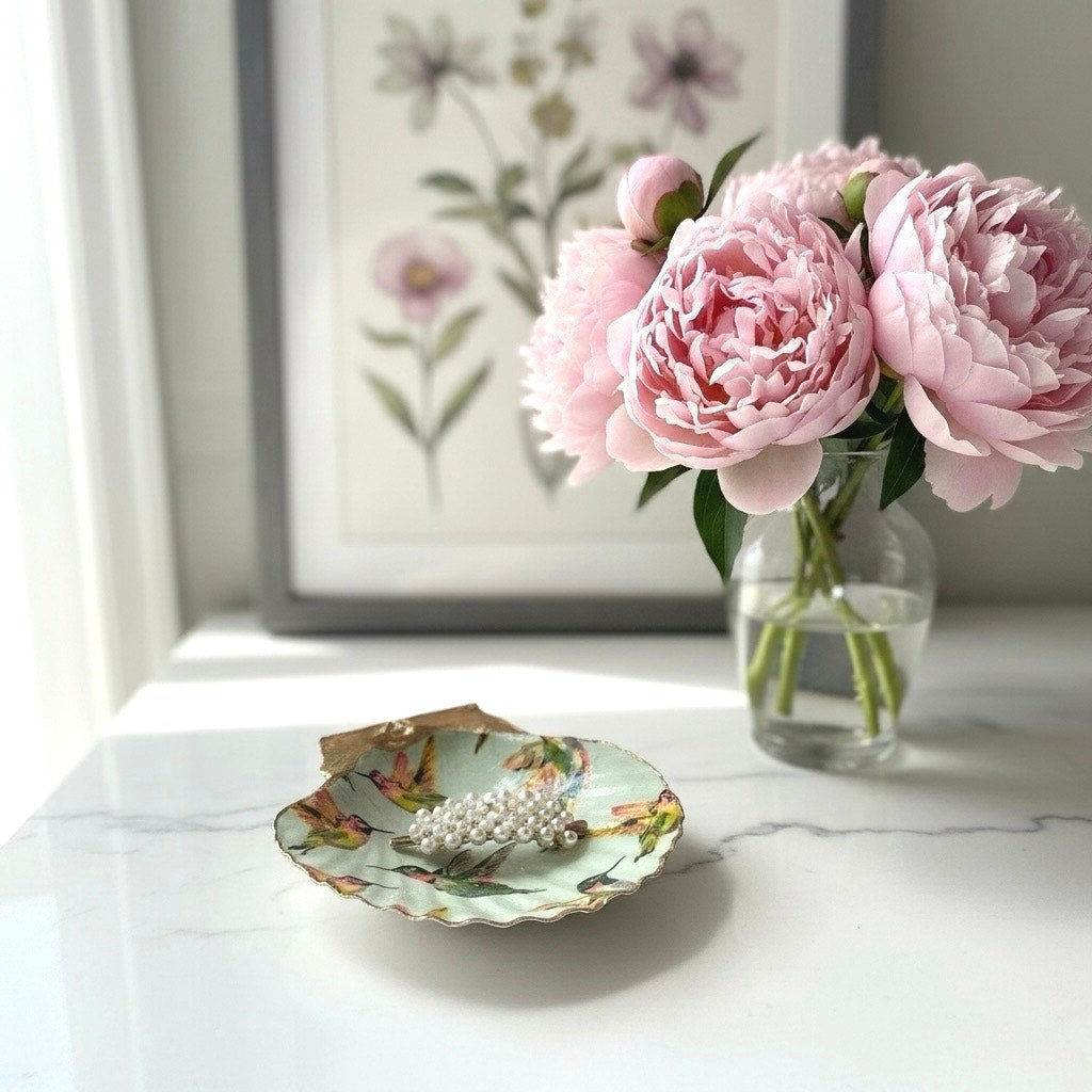 Hummingbird Trinket Dish | Bird Jewelry Dish | Ring Holder Gift