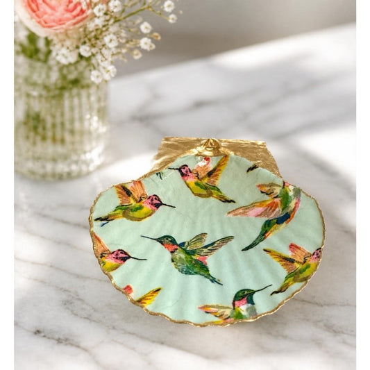 Hummingbird Trinket Dish | Bird Jewelry Dish | Ring Holder Gift