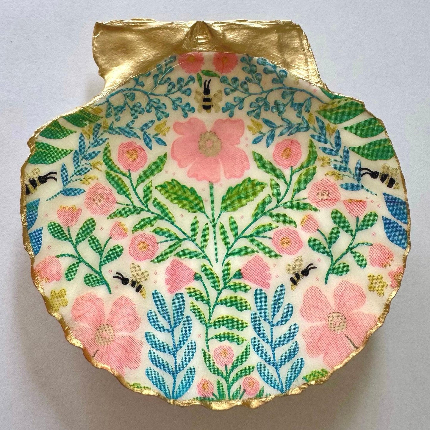 Floral Garden Jewelry Dish and Decorative Ring Holder Decor