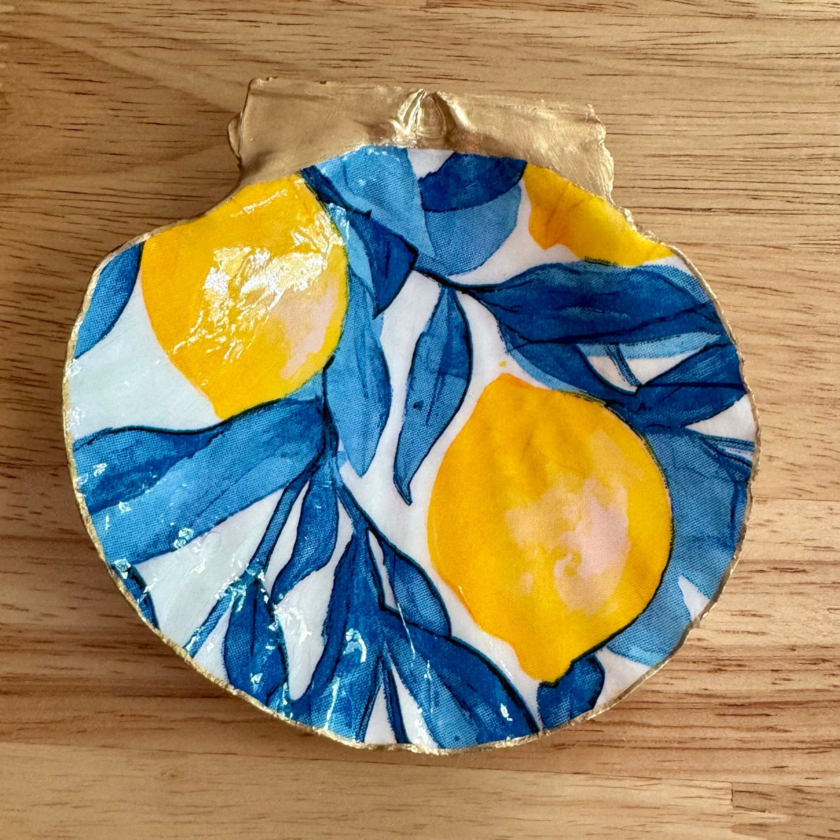 Alternate view of italian lemon shell trinket dish